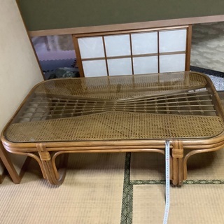 ラタンテーブル 家具の中古が安い！激安で譲ります・無料で