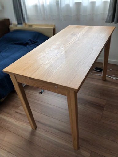 無印良品 無垢材デスク（引出付）