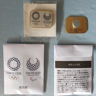 【SOLD】東京オリパラ マグネットピンバッジ4個