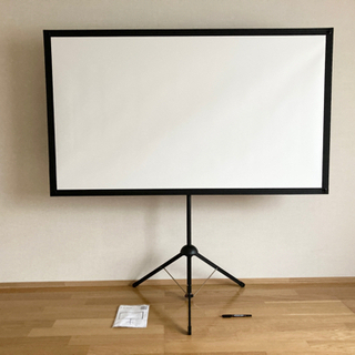 60型 16:9 プロジェクタースクリーン 三脚付き 携帯可