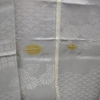 長襦袢C 単衣 訳あり 菊に青海波に七宝に格子柄の画像
