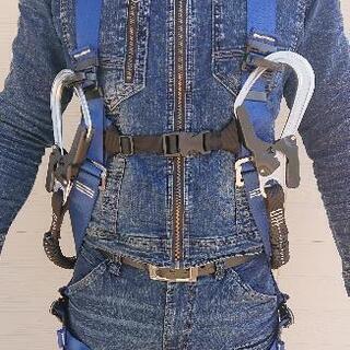 タニザワ フルハーネス 蛇腹ダブルランヤード セット