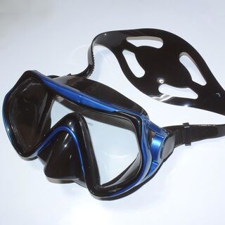 ＜新品・未使用品＞ダイビング シュノーケリング マスク ゴーグル　青の画像