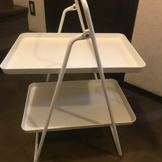 ラック　イケア　トレイ　棚　ホワイト　白　キッチン