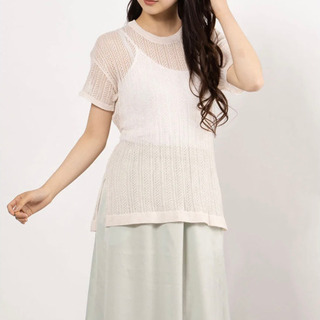 新品未使用　E hyphen world gallery　 透かしリボン付プルオーバーの画像