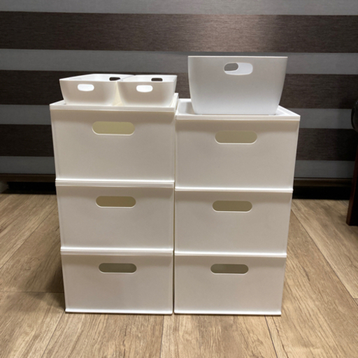 【無印良品】白いケース　6個　 ＋　α