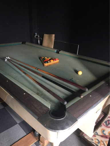 ビリヤード台セット※要張替え