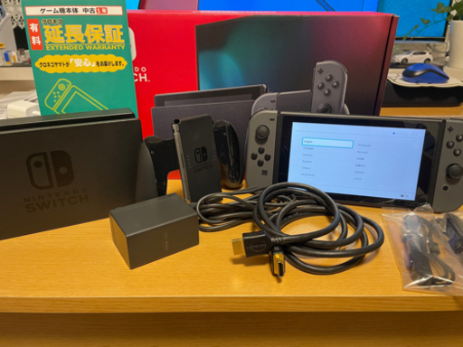 ニンテンドーswitch グレー　メーカー保証残有