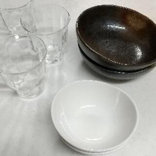 【お相手決定】小皿・深皿・グラス計７点