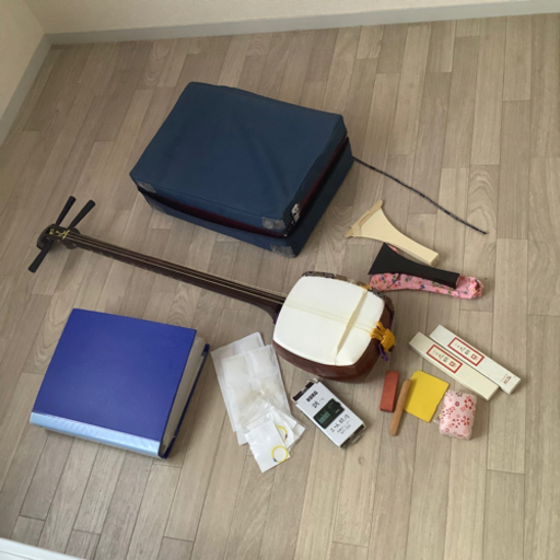【長唄三味線】練習用セット一式　ケース付き