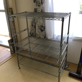 metal shelf メタルシェルフ　スチール棚＋アミコン