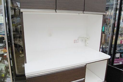 ニトリ レンジボード 幅100×奥51×高200cm ゾロ ブラウン 食器棚 キッチンボード NITORI ZORO 札幌市 清田区 