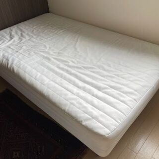 無印良品 脚付マットレス・高密度ポケットコイル・セミダブル（スチ...