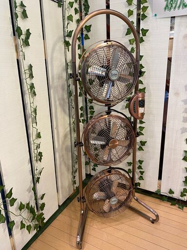 【愛品館八千代店】商談中1週間保証ﾄﾞｳｼｼｬ2012年製3連タワー型メタルＢＯＸ扇風機MBM-2381【愛八DS】