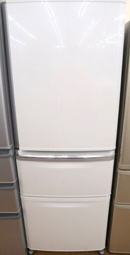 三菱　3ドア冷蔵庫　MR-C34E-W　2020年製　中古品　ag-kd004