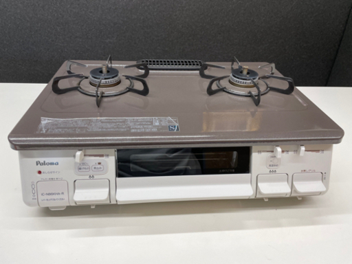 GM629【クリーニング済】ガスコンロ プロパンガス 2016年製　IC-N86KHA-R　幅59×奥45×高22(ゴトクを含む)㎝　リサイクルショップ　ケイラック朝霞田島店　ケイラック　埼玉県　朝霞市　田島　和光市　志木市　新座市　富士見市　ふじみ野市　三芳町　戸田市　蕨市　さいたま市(岩槻以外)　川越市　所沢市　上尾市　東京都　板橋区　練馬区　清瀬市