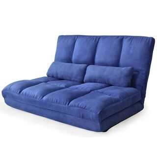 Aローソファー【リーフS／ネイビー色】 ソファベッド フロアソファー