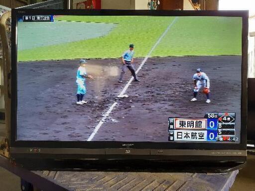 SHARP テレビ LC-40DR9 リモコンなし、B-CASカードあり