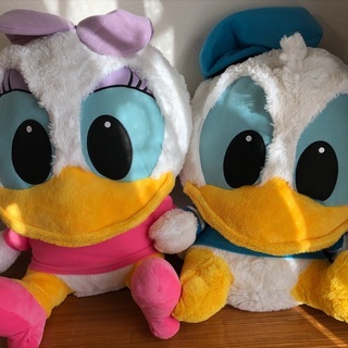 無料／ドナルド&デイジー ジャンボぬいぐるみセット／ディズニー／平塚