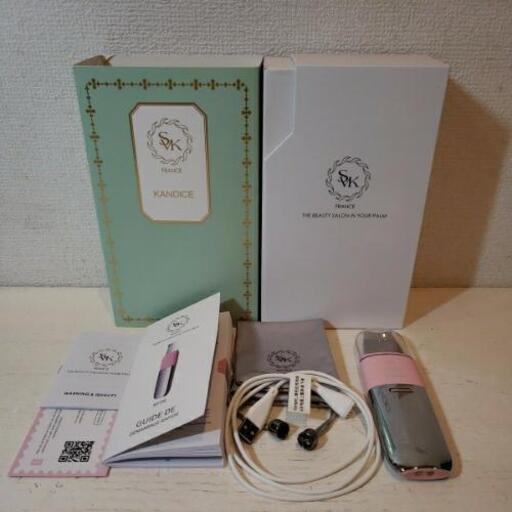 ☆美品☆ SVK KANDICE SF06 ULTRASONIC SKIN SCRUBBER キャンディス 超音波スキンスクラバー チェリーピンク ウォーターピーリング 毛穴ケア 美顔器