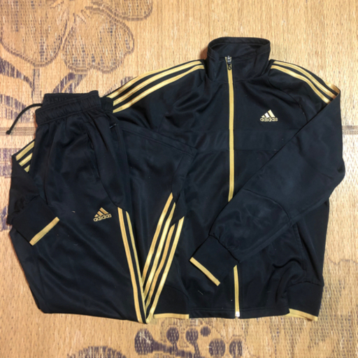 adidasジャージ(ゴールド)上下セット