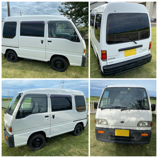 ☆スバル☆サンバーバン☆4ナンバー☆極上車☆5MT☆エアコン☆社外CDデッキ☆スピーカー付☆レトロカー☆軽バン☆の画像