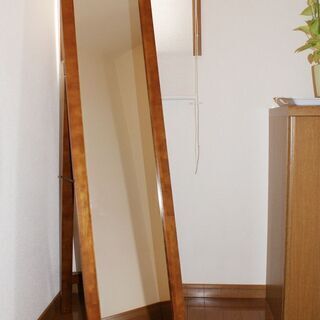 コーナン・木製スタンドミラー (M)