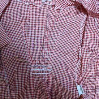 新品未使用　ギンガムチェックブラウス　グルーヴァーの画像