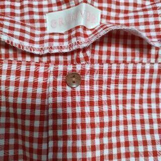 新品未使用　ギンガムチェックブラウス　グルーヴァーの画像