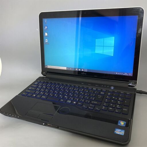 新品SSD ノートパソコン Windows10 中古良品 15型ワイド 富士通 AH77/E Core i7 4コア 8GB Blu-ray 無線 カメラ Office 即使用可