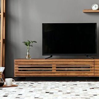 レビュー☆4.5 横180㎝ 国産ロータイプ木製テレビボード
