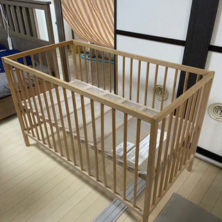 【お譲り先が決定しました】ベビーベッド　IKEA