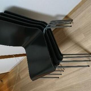 ダイニングチェア 椅子 スタッキングチェア 4脚 の画像