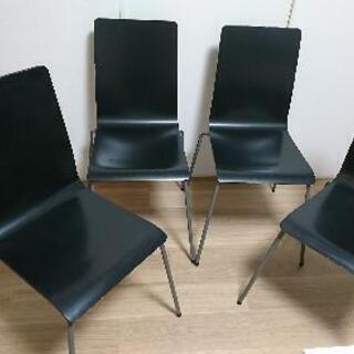 ダイニングチェア 椅子 スタッキングチェア 4脚 の画像