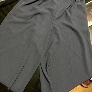 【取引中】日本製　ネイビーワイドパンツ　LL