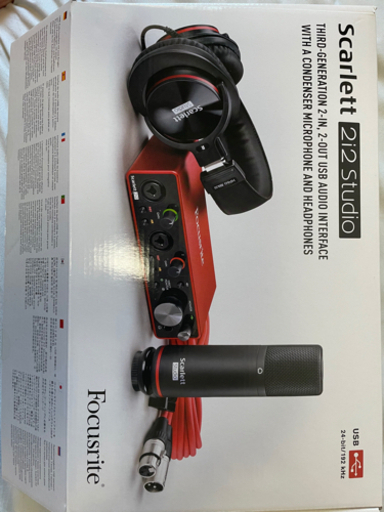 オーディオインターフェイス　Scarlett 2i2 Studio Pack