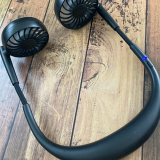 USB充電式　首掛け扇風機　ネックファンの画像