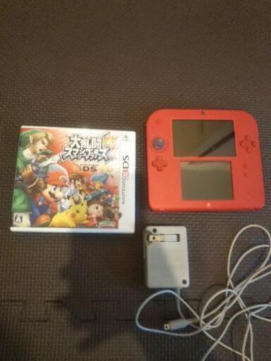 Nintendo2DS 本体(箱無し)スマブラ3DS ACアダプタ セット