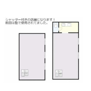 ★貸店舗・事務所★初芝駅８分　２階建て７６．０４㎡　シャッター付...