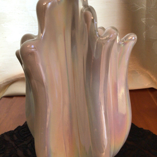 受渡し予定者の方ほぼ、決まりました。光を放つ硝子の花瓶   白色🌻の画像