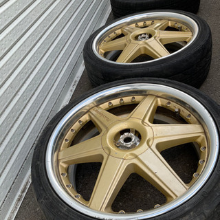 レーシングハート ホイール 17インチ 4本 4H100,114,5H100　7J+30,35の画像