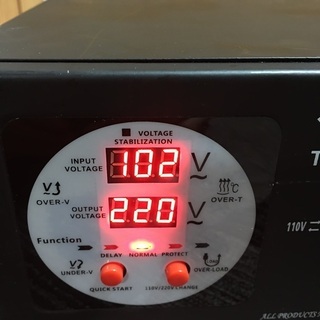 アップトランス ダウントランス 【電圧安定装置】【 海外機器対応 変圧器】 TMK-2200VA トランスターユニバーサル 100/110 Volt - 220/240 Voltの画像