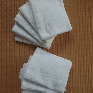 無地白タオル　10枚