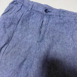 ゆるボトムス　デニム調　ユニクロSの画像