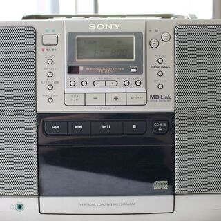 ジャンク SONY ソニー パーソナルオーディオシステム ZS-D50 付属リモコン、取説あり ジャンク ラジカセ の画像