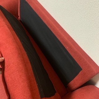 ソファ　2人掛け　赤色の画像