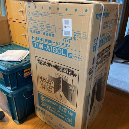 トヨトミ　窓用ルームエアコン　TIW-A180L