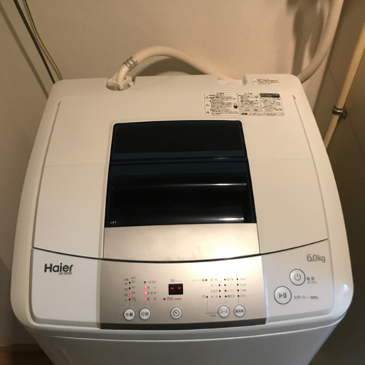 [4種セット] Haier 洗濯機 JW-K60M  +  バスケット ラック +  ハンガーかけ竿×2本  +  ハンガー