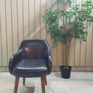 unico アームチェア ウニコ/unico】黒革アームチェア