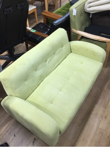 ２人掛けソファー（グリーン）です。【トレファク東大阪店】